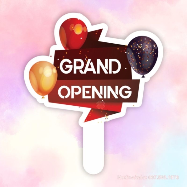 Hashtag cầm tay Grand Opening