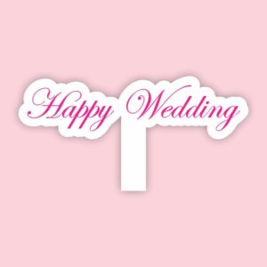 hashtag happy wedding