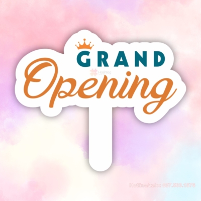 Hashtag khai trương Grand Opening