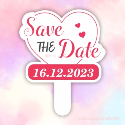 Hashtag cầm tay save the date