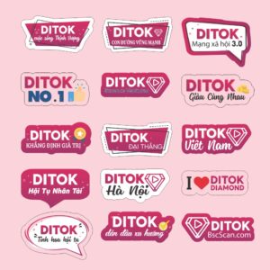 Hashtag công ty Ditok