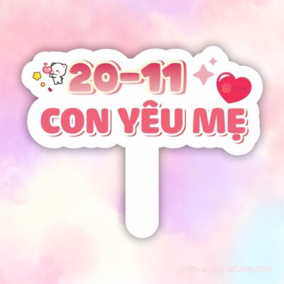 Hashtag 20/11 con yêu mẹ