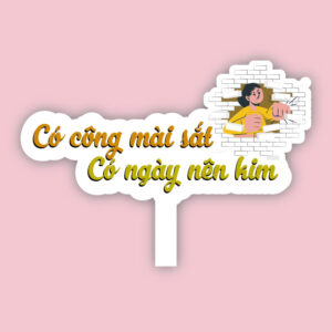 Hashtag có công mài sắt có ngày nên kim