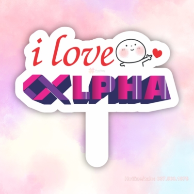 Hashtag i love Alpha