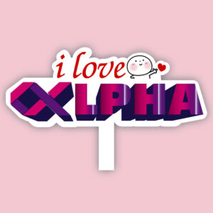 hashtag i love Alpha