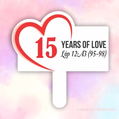 Hashtag họp lớp 15 năm years of love