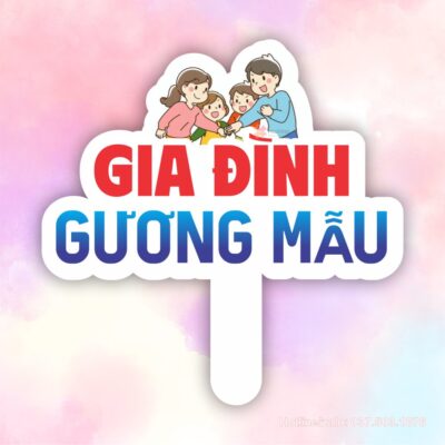 Hashtag gia đình gương mẫu