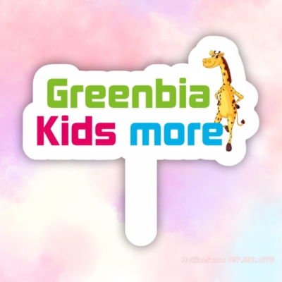 Hashtag cầm tay sữa Greenbia Kids more