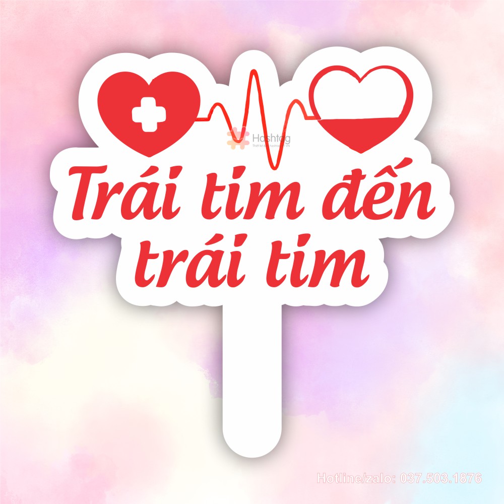 Hashtag hiến máu trái tim đến trái tim