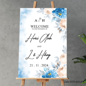 Bảng tên đám cưới: Hoài Anh & Lê Hồng