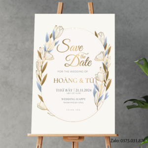Bảng tên đám cưới: Hoàng & Tú