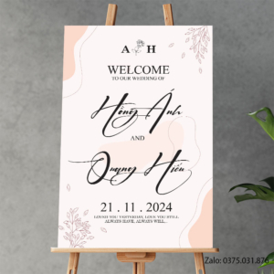 Bảng tên đám cưới: Hồng Ánh & Quang Hiếu