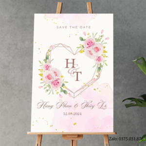 Bảng tên đám cưới: Hùng Phan & Thủy Lê