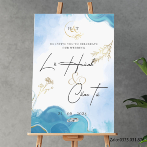 Bảng tên đám cưới: Lê Hoành & Cẩm Tú