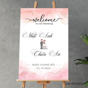 Bảng tên đám cưới: Nhật Anh & Thiên An