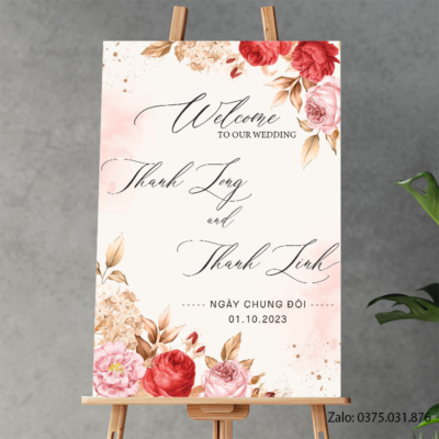 Bảng tên đám cưới: Thanh Long & Thanh Linh