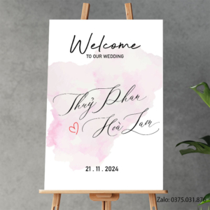 Bảng tên đám cưới: Thủy Phan & Hòa Lam