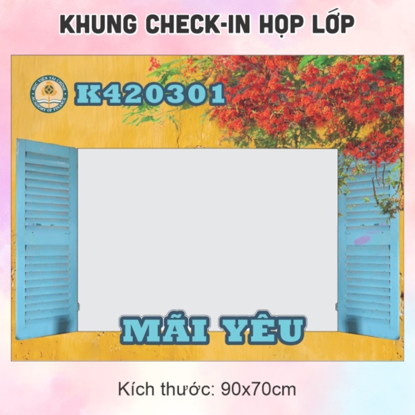Khung check-in họp lớp