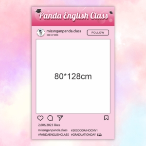 khung check-in Panda English Class