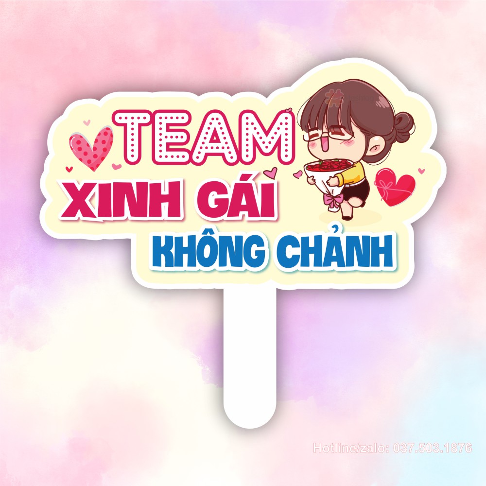 Hashtag cầm tay Team xinh gái không chảnh