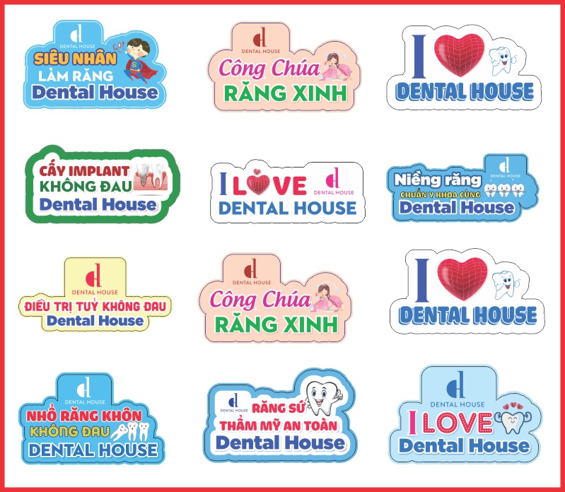Hashtag cầm tay Nha Khoa Dental House