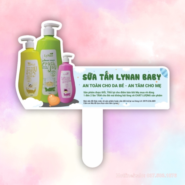Hashtag cầm tay sữa tắm Lynam Baby