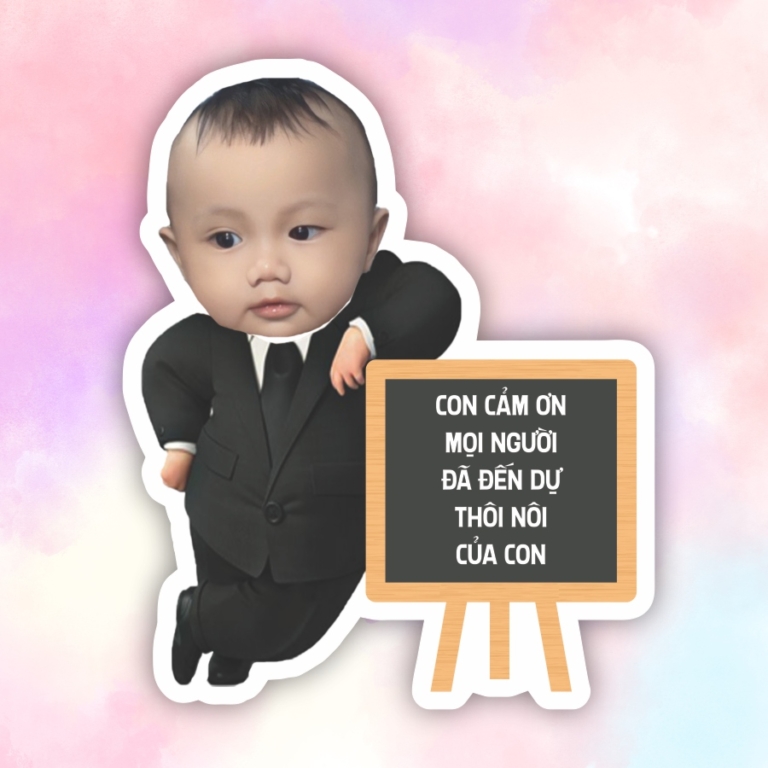 TOP 101+ mẫu hashtag sinh nhật, thôi nôi, in hình chibi cute