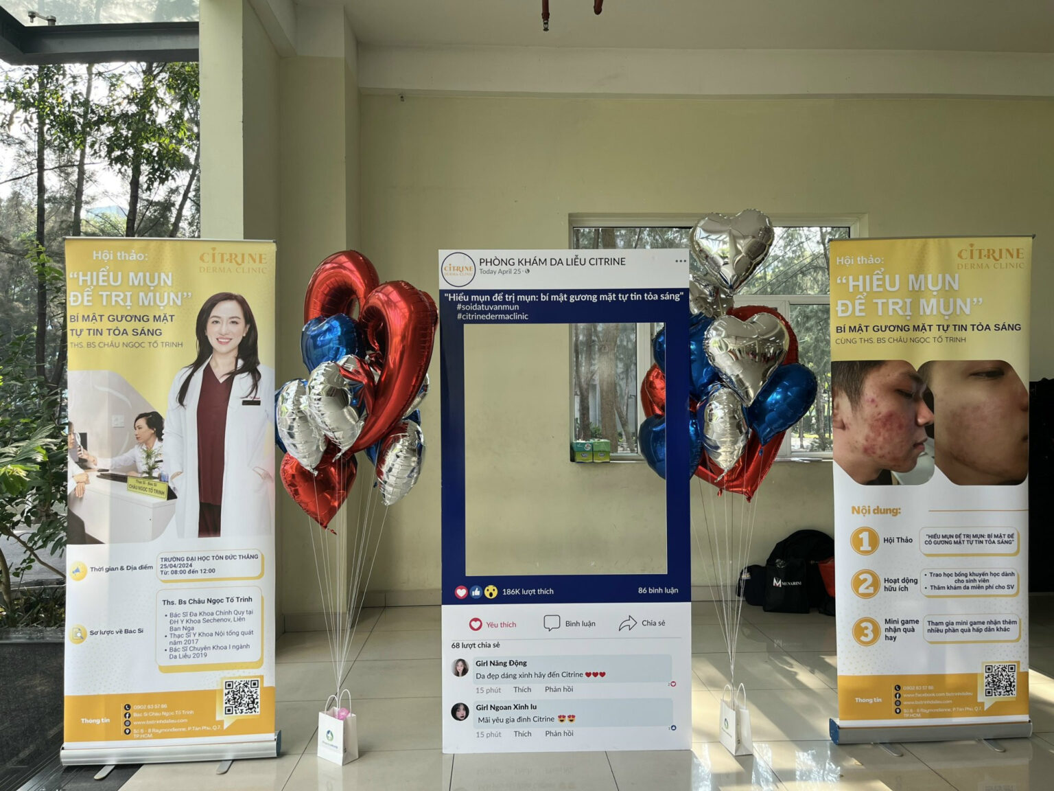 Khung check in sự kiện: Mẫu khung chụp hình đẹp nhất 2026