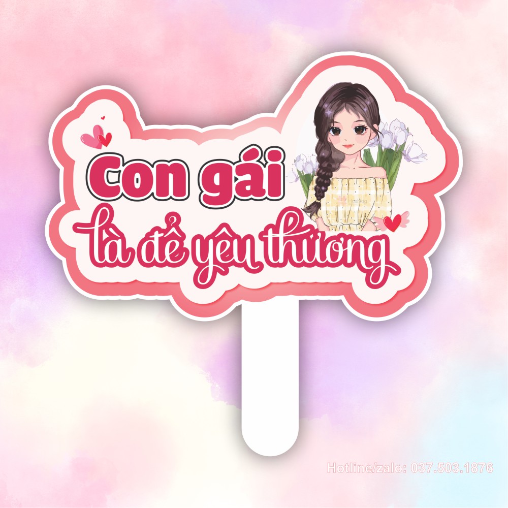 Hashtag con gái là để yêu thương