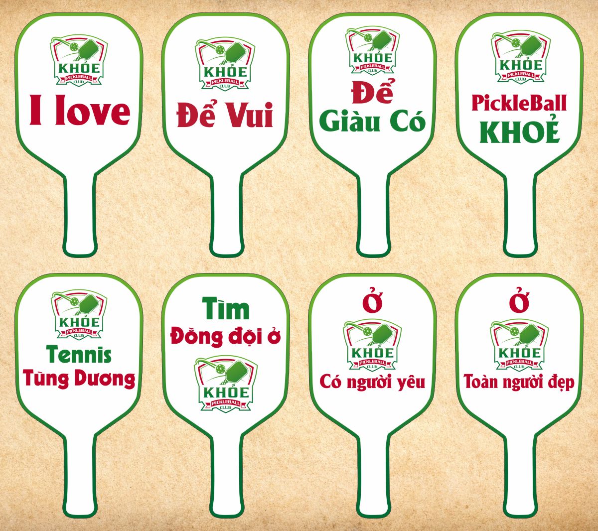 Hashtag chơi Pickleball