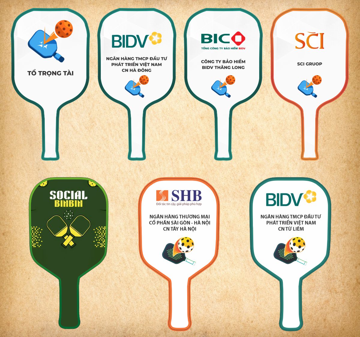 hashtag giải pickleball