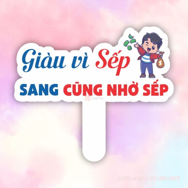 Hashtag giàu vì sếp, sang cũng nhờ sếp