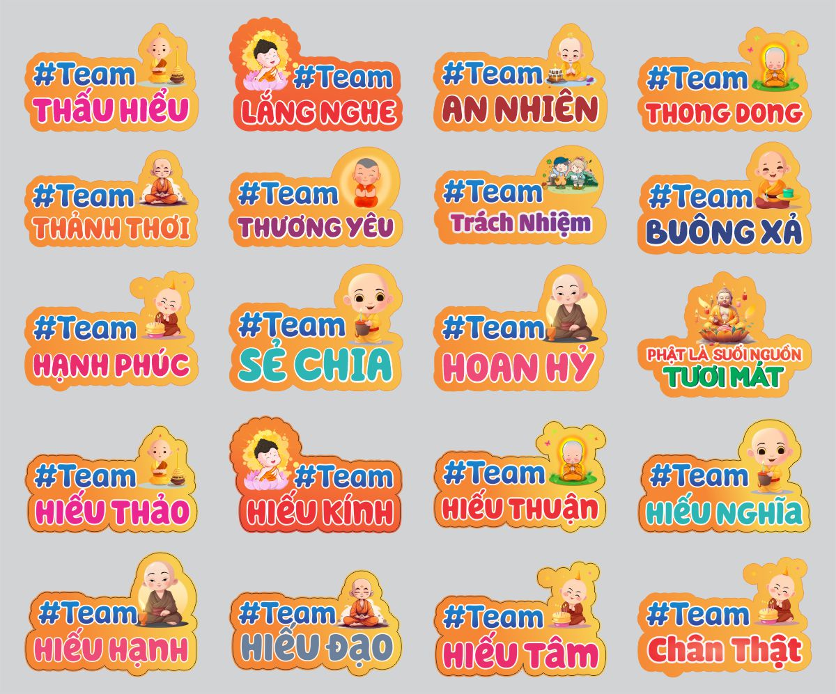 hashtag phat giao Hashtag Phật giáo, hashtag khóa tu mùa hè