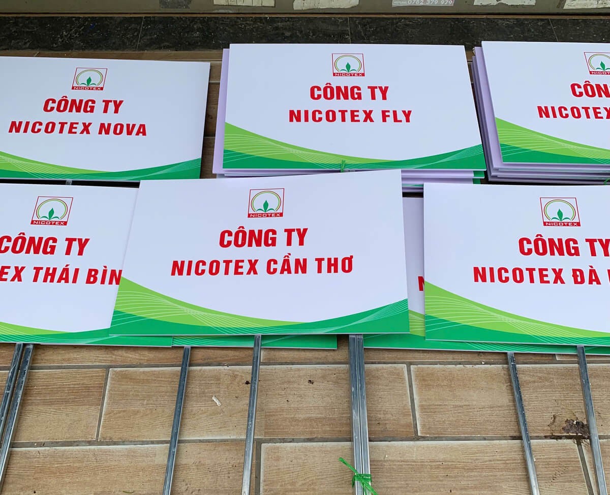 bang dan doan cong ty Bảng dẫn đoàn Công ty NICOTEX