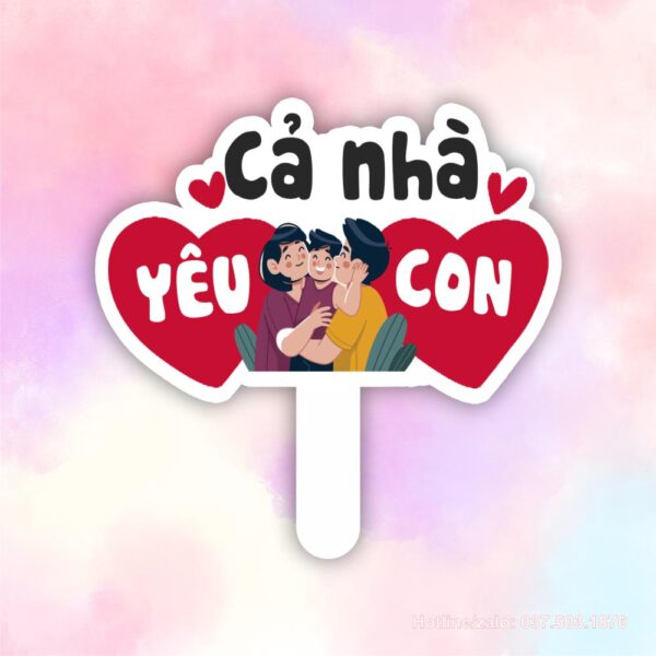 Hashtag cả nhà yêu con