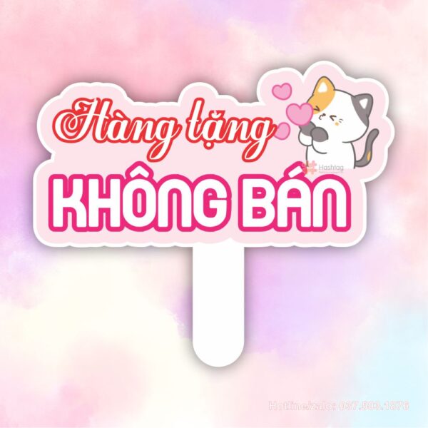 Hashtag hàng tặng không bán