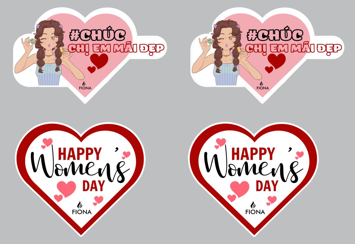Combo hashtag Happy Wonmens Day