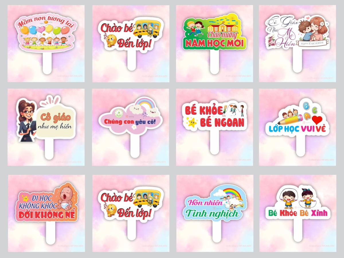 hashtag khai giang cho cac be mam non Hashtag khai giảng cho các bé mầm non