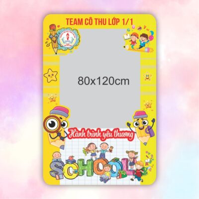 Khung check in Back to School hành trình yêu thương
