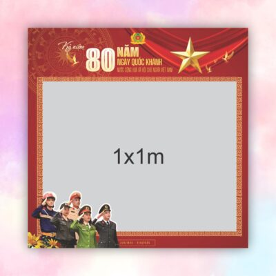 Khung check in Công An Nhân Dân Việt Nam - Sự kiện 80 Năm Ngày Quốc Khánh Việt Nam