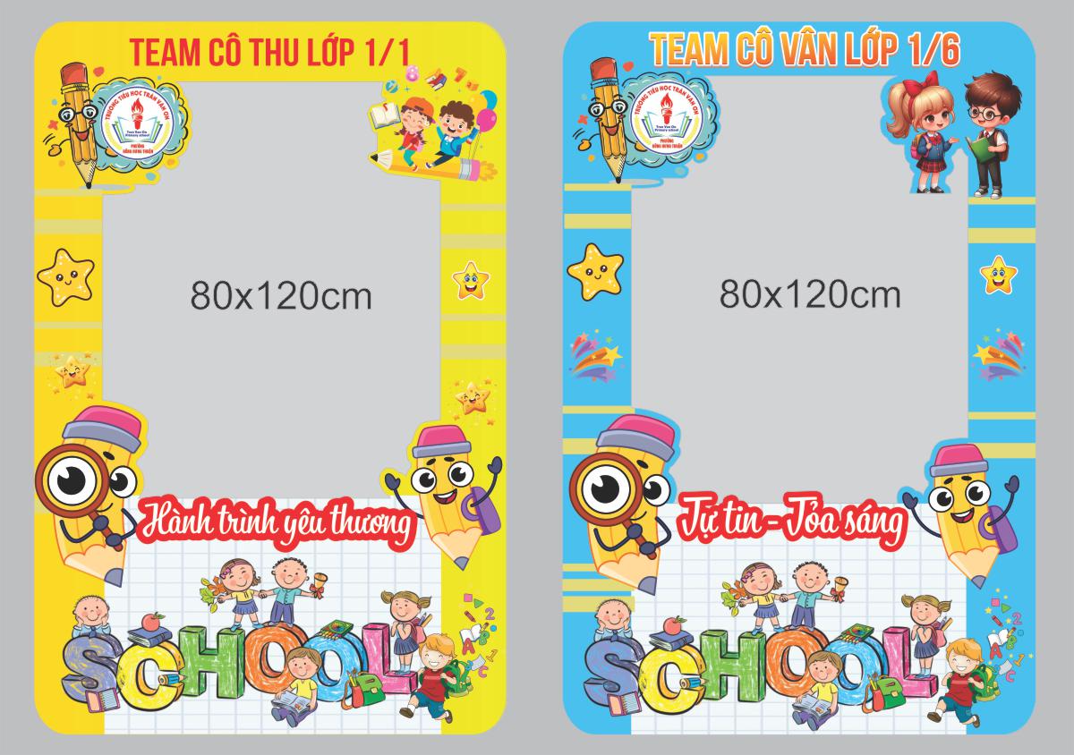 khung check in su kien back to school Khung check in sự kiện Back to School