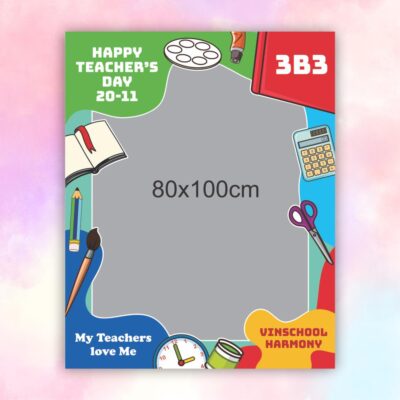 Khung check in sự kiện happy teacher day 20 tháng 11