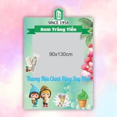 Khung check in sự kiện Kem Tràng Tiền
