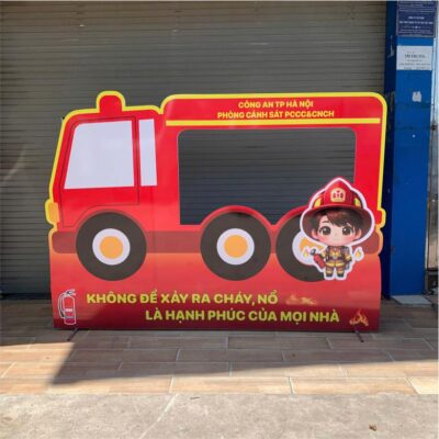 khung check in sự kiện phòng cháy chữa cháy