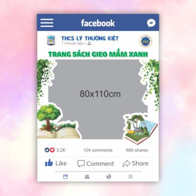 Khung check in sự kiện Trường Thcs Lý Thường Kiệt