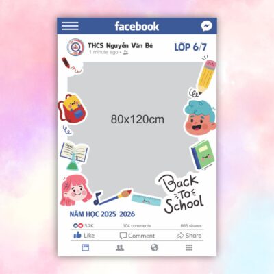 Khung check in Thcs Nguyễn Văn Bé