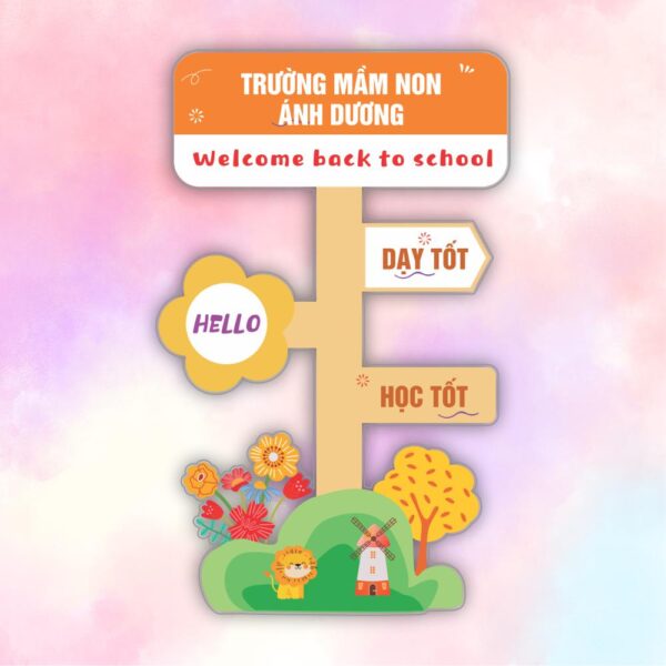 Khung check in Welcome Back to School