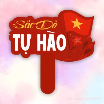 Hashtag sắc đỏ tự hào