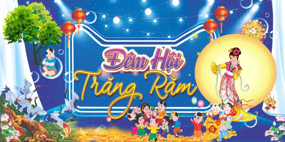 Backdrop đêm hội trăng rằm mẫu tt032