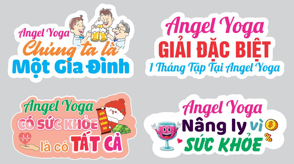 Bộ Hashtag Angel Yoga